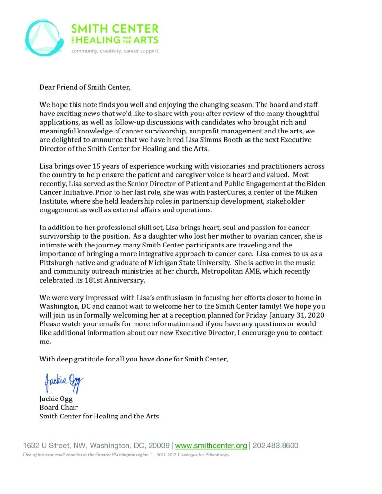 announcement letter