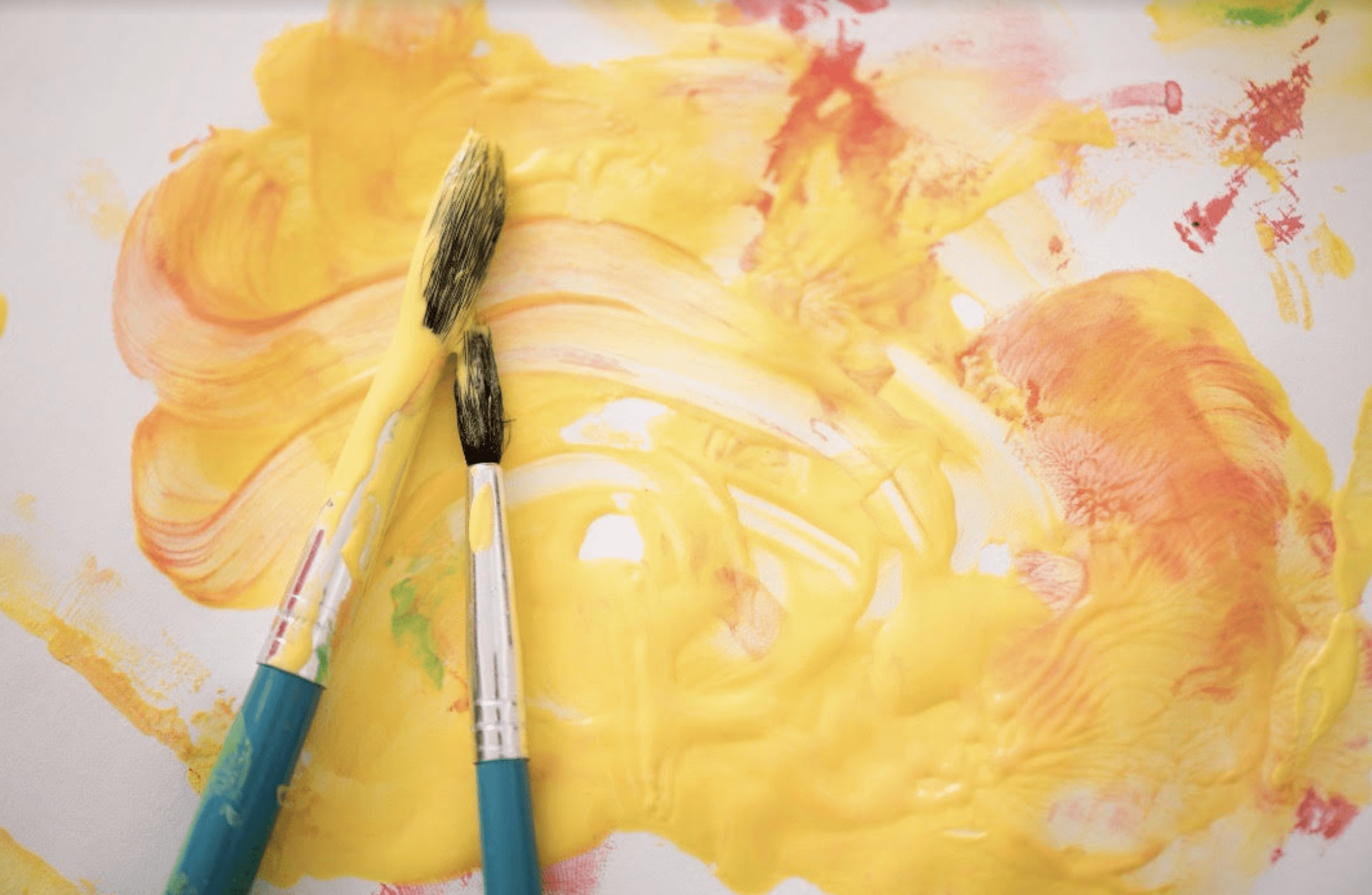 painting as part of an arts and healing class