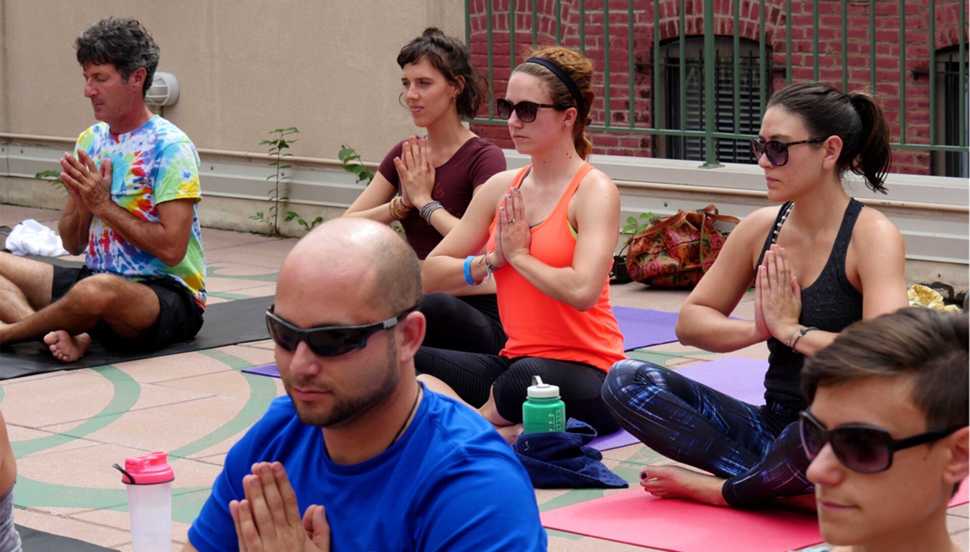 Yoga on the roof with young adult cancer survivors