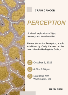 Craig Cahoon, Perception Gallery at Smith Center Opening Reception Flyer